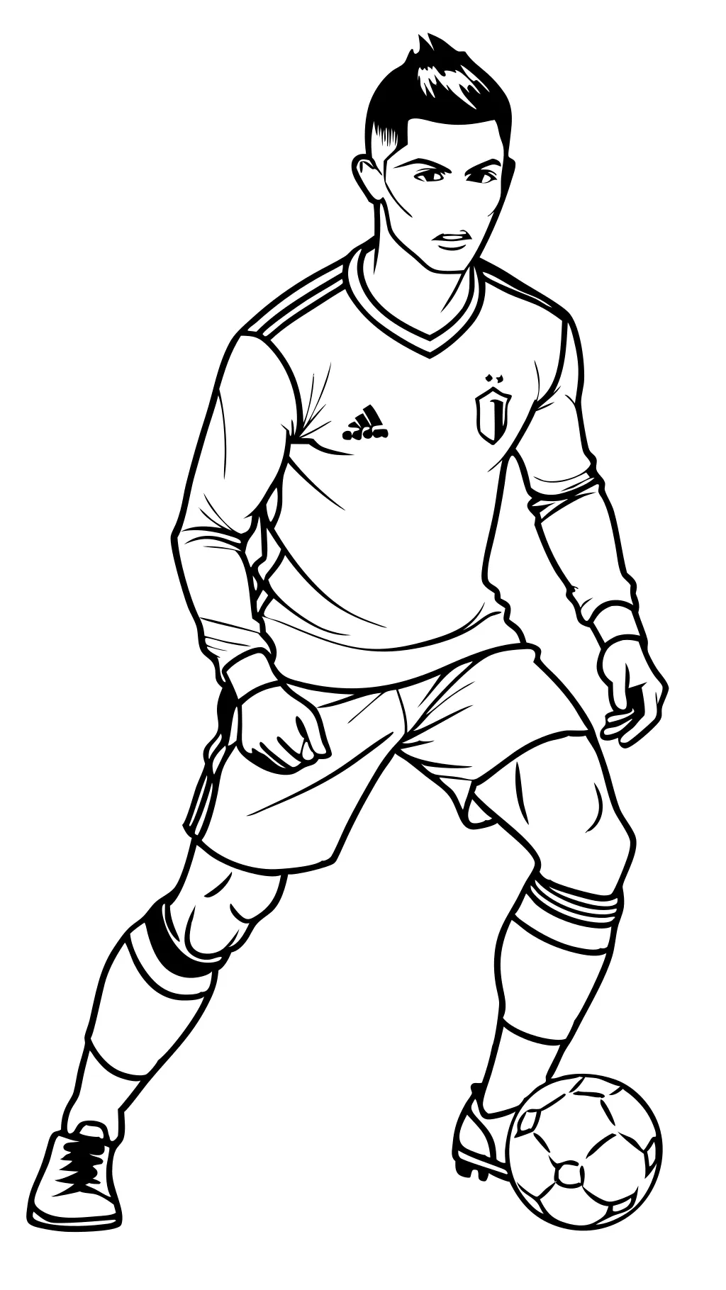 coloriages de Cristiano Ronaldo